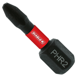 DPH2R1P25 Diablo Tools 1 in. #2 Phillips Reduced for Drywall